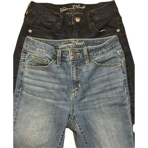 Universal Thread High Rise Skinny Jeans Bundle 2/26S Medium & Dark Wash 2 Pairs